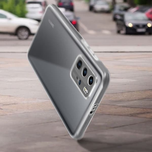 Helt cover - AVIZAR - Huawei P40 Pro - Hård bagside - Blød front - Hvid Vit