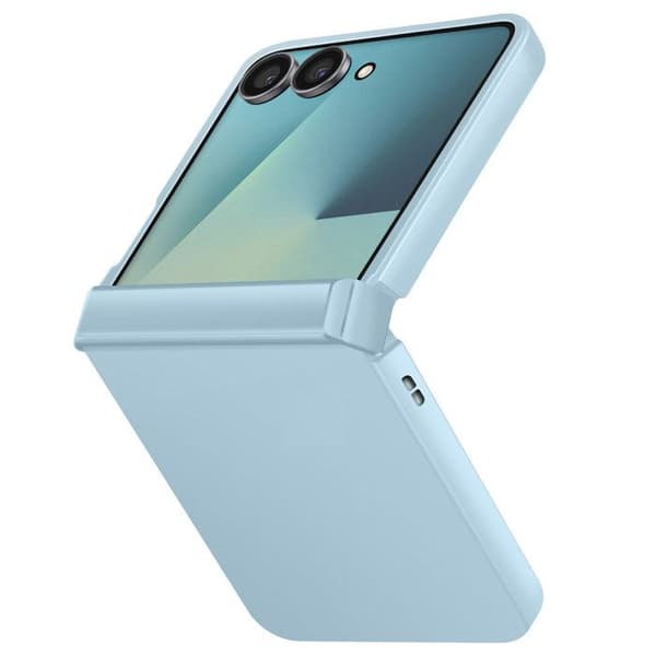 Coque til Galaxy Z Flip 7 Soft-Touch med Forstærket Hængsel Blå Blå