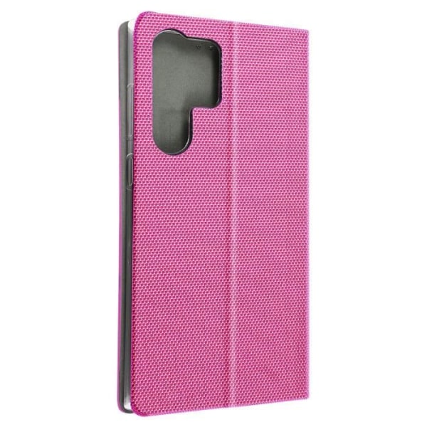 Fodral Kompatibel med Samsung S23 Ultra Fabric Folio Pink Fodral