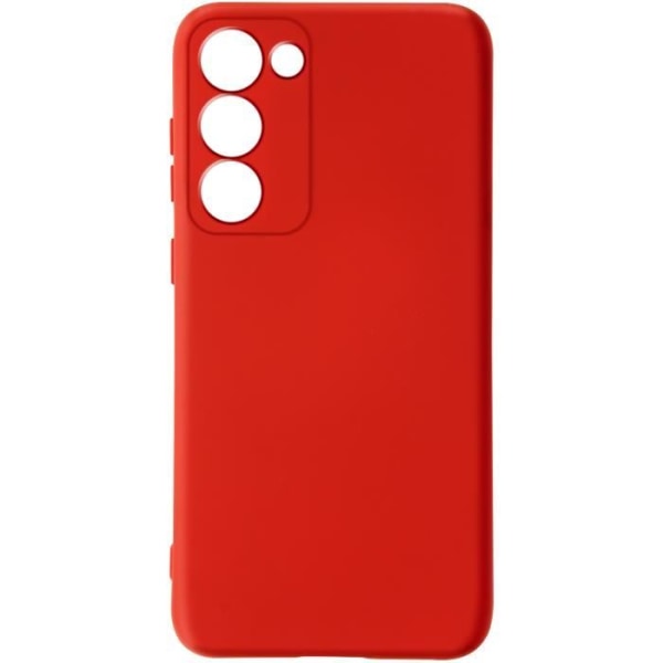 Fodral kompatibelt med Samsung Galaxy S23 halvstyvt rött fodral