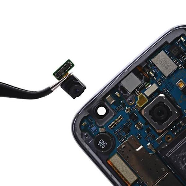 Samsung S7 og S7 Edge frontkamera - frontudskiftning integreret kabel - Sort - 6 g