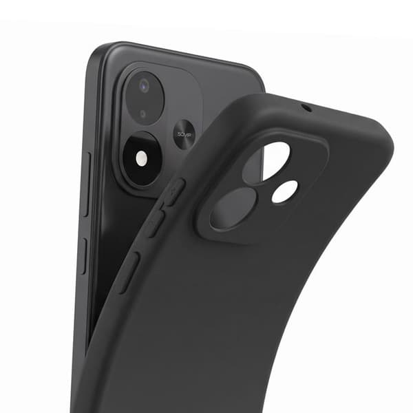 Silicone Cover til Xiaomi Redmi Note 17 med Indpakket Kamera Zanaé Sort Svart