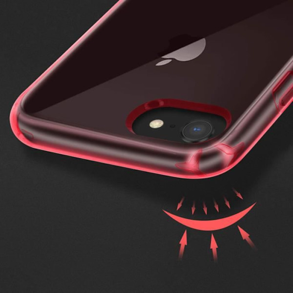 Coque - Tryax - Force Case Pure - Rød - iPhone 6/6S/7/8/SE 2020 - Anti-fald 1m Röd