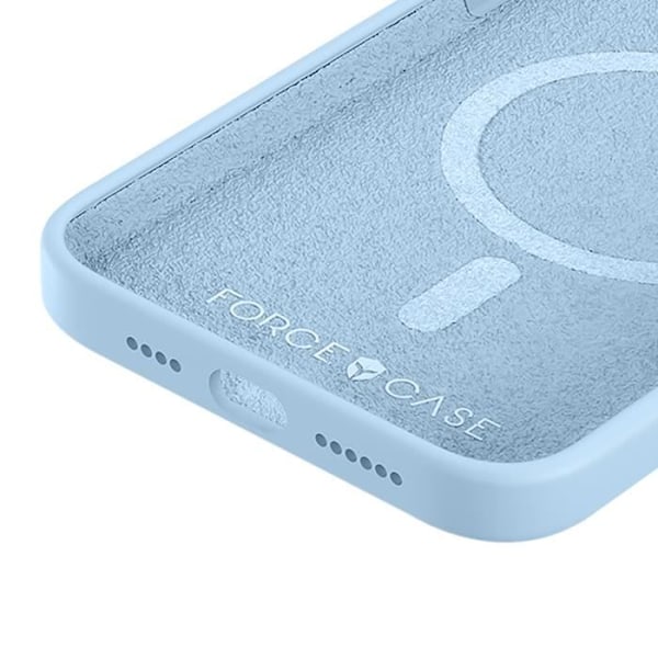 Fodral till iPhone 15 MagSafe Anti-fall Matte Force Fodral Blekblå Blå