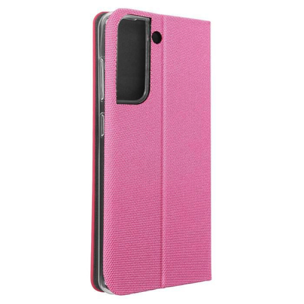 Samsung Galaxy S22 Plus Fodral i AVIZAR-tyg - Videostöd - Korthållare - Rosa Rosa