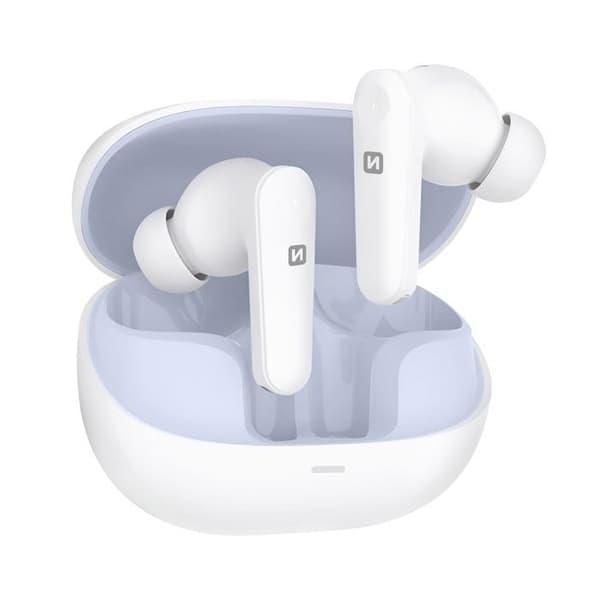 Bluetooth-hörlurar - SWISSTEN - Fokus - Aktiv brusreducering - 35 timmars batteritid - In-ear Vit