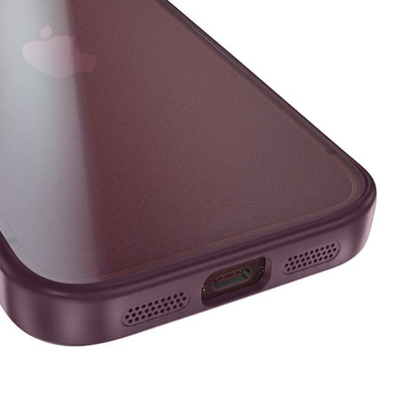 iPhone 18 Pro:n Iskunkestävä Hybridikotelo Kameransuojalla Pango Bordeaux Röd