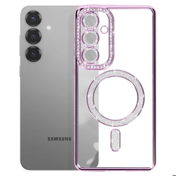 Coque Diamant til Samsung Galaxy S25 MagSafe Contour Strass Lilla Lila