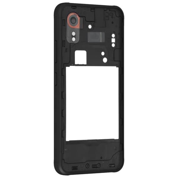 Central Chassis Reservedel til Samsung Xcover 7 Original Service Pack Samsung Sort