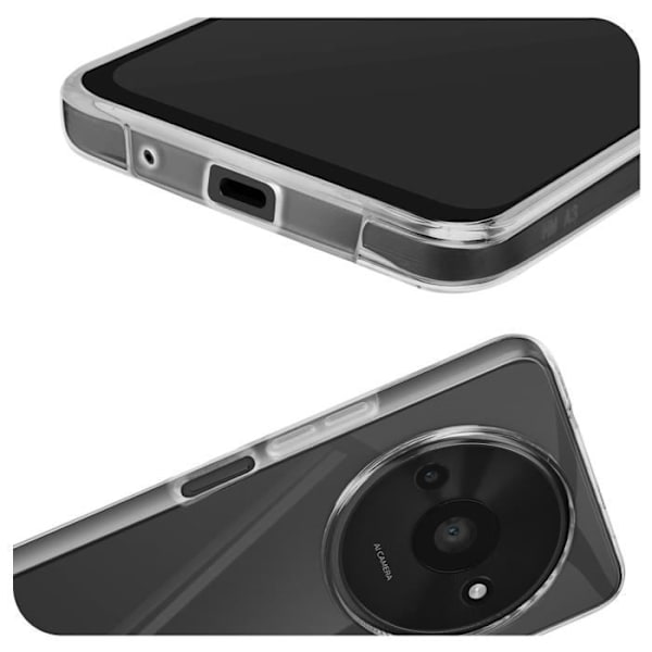 AVIZAR Helfodral till Xiaomi Redmi A3 - Genomskinlig - Styv - Ultrabeständig Transparent