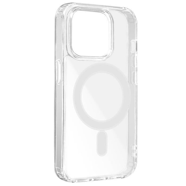 Coque MagSafe - AVIZAR - Crystal Mag Transparent - Rigide - Vit - Bland - Mixte Vit