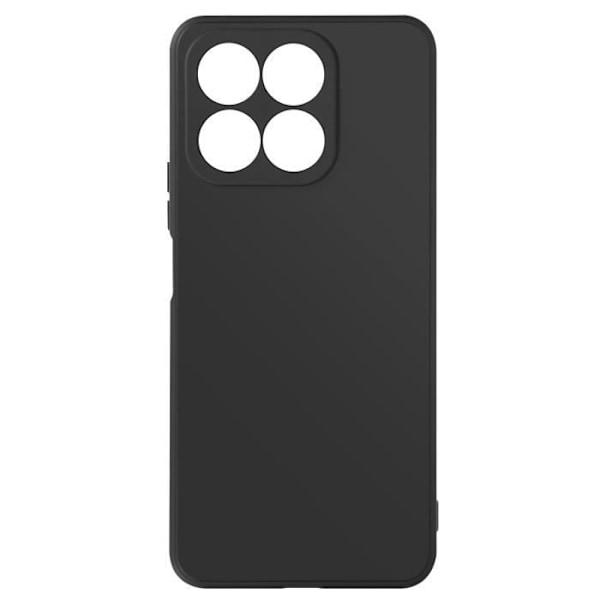 Taske til Honor X8a - AVIZAR - Silikone - Mat finish - Soft Touch - Sort Svart