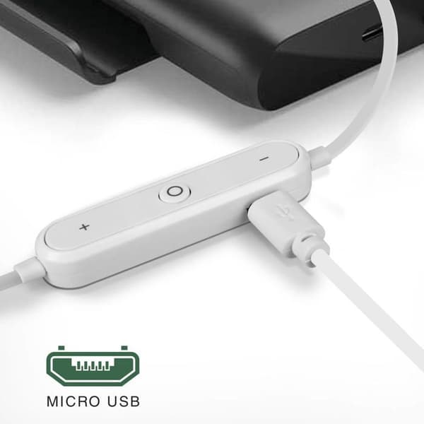 Bluetooth-hörlurar - AKASHI - In-ear - Svettsäker - 5H batteritid - HD-ljud Silvergrå