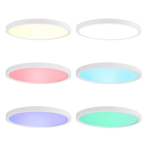 Älykäs Wi-Fi RGB Pyöreä SmartLife 1800lm 6500k IP20 Nedis Valkoinen Vit