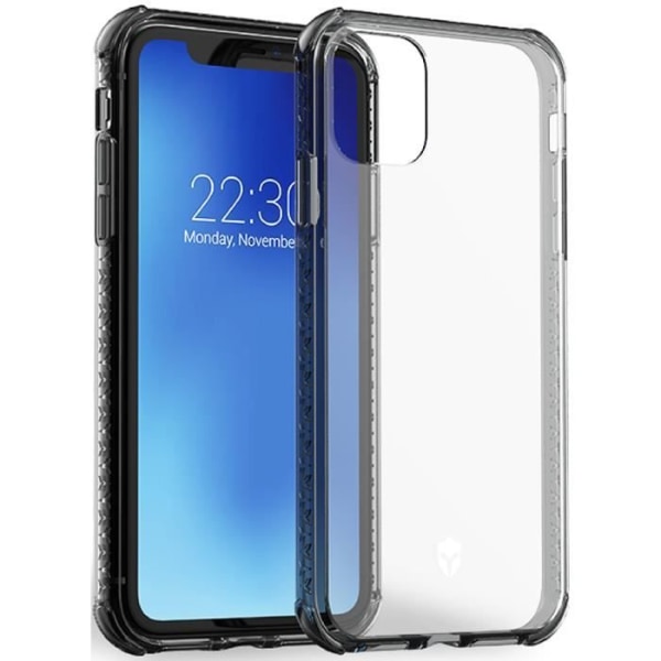 AIR-forstærket etui livstidsgaranti Grå kontur til iPhone XR / 11 Force-cover