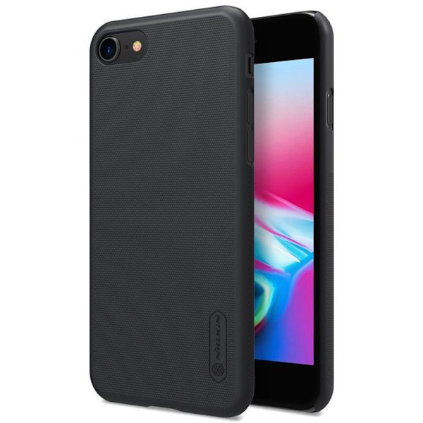Coque iPhone 7/8/SE 2/SE 2020/SE 3 - Nillkin - Super Frosted Shield - Sort - Hård - Vandtæt Svart