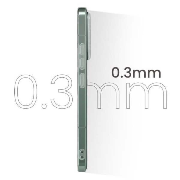 Etui til Xiaomi 14 Tynd 0,3 mm Anti-gulning Transparent