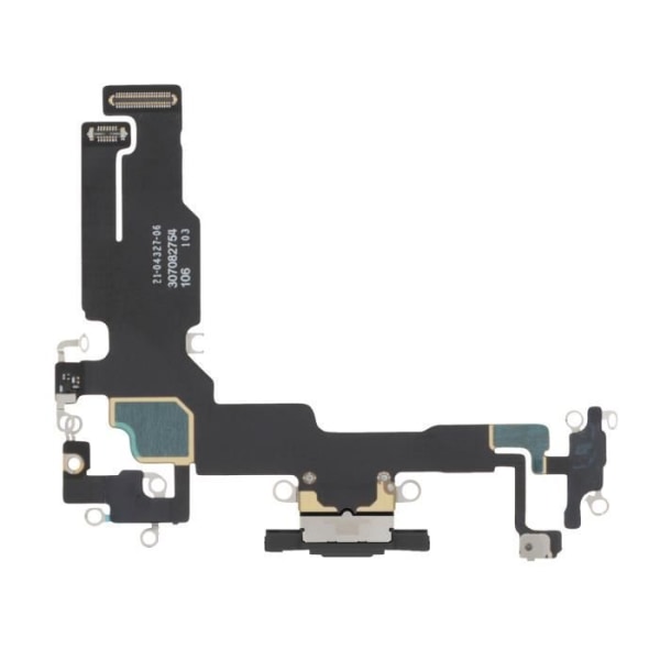 Latausliitin Apple iPhone 15:lle, USB C -portti + mikrofoni musta Svart