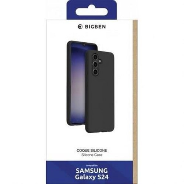 Suojakuori Samsung Galaxy S24 Silikoni SoftTouch Iskunkestävä BigBen Connected Musta Svart