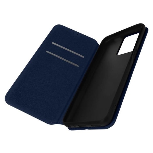 Taske til Oppo A57 og A57s - AVIZAR - Flip Card Holder Video Support - Blå Blå