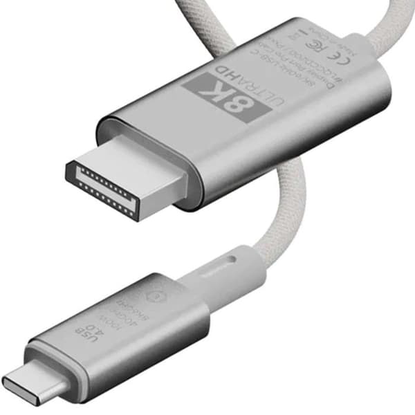 USB-C till HDMI-kabel - LINQ - ProCable - 8K Ultra HD - 2 meter - Ljusgrå Ljusgrått