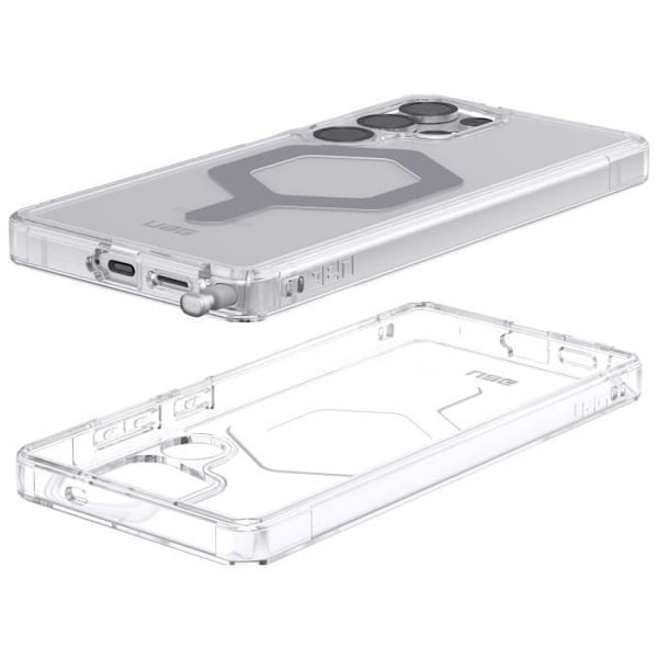 Coque för Samsung S25 Ultra Kompatibel med MagSafe Stötabsorberande 4,8m Plyo Pro UAG Transparent Transparent