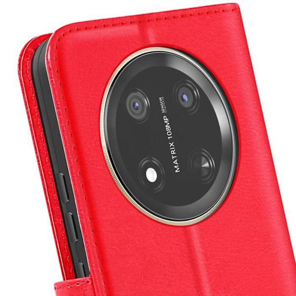 Honor Magic 7 Lite - Lompakko Suojakuori Kahvalla Mayaxess Punainen Röd