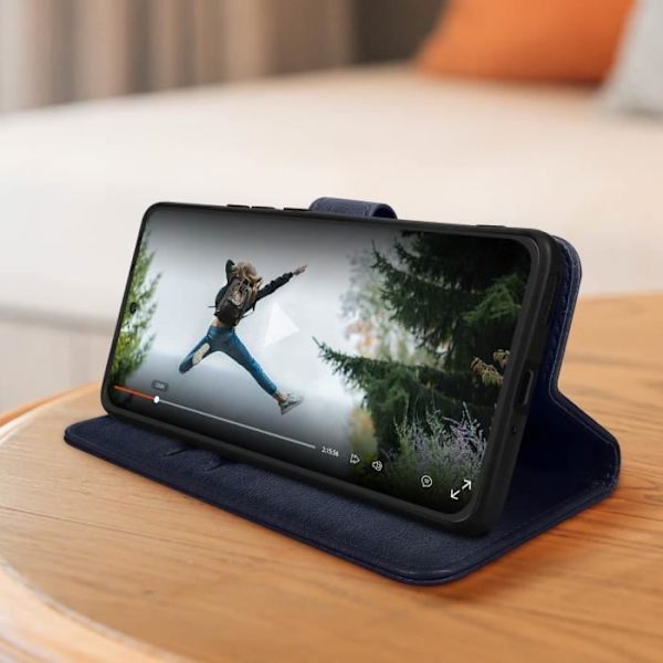 Skal till Xiaomi 13 - AVIZAR - Chesterfield-serien - Kortlagring och videostöd - Midnattsblå Blå