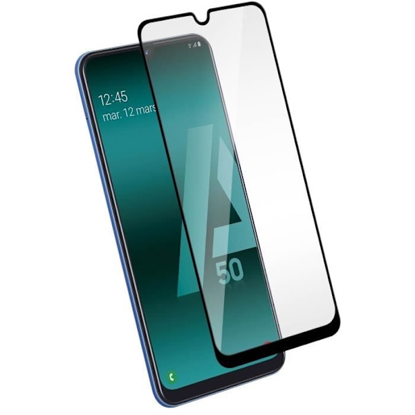 Skärmskydd - AVIZAR - Galaxy A50 - Härdat Glas - 0,3 mm - Rep resistant Svart