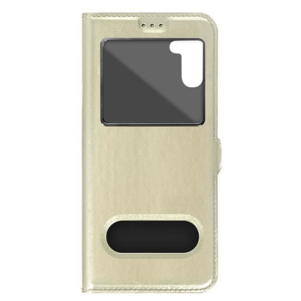 Window Case kompatibel med Samsung Galaxy A54 5G Gold Cover