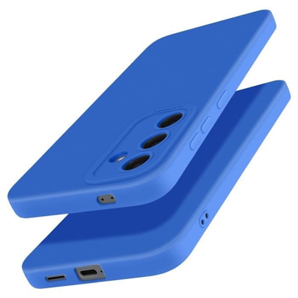 Coque för Samsung Galaxy S25 Plus Silikon Mjuk Kamera Blockerad Blå Blå