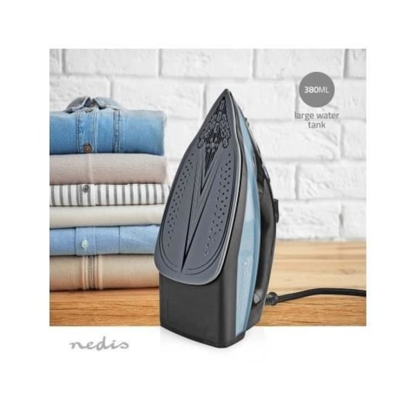 Strygejern - NEDIS - IRON2000 - 2600 Watt - Vertikal damptfunktion - Keramisk sål