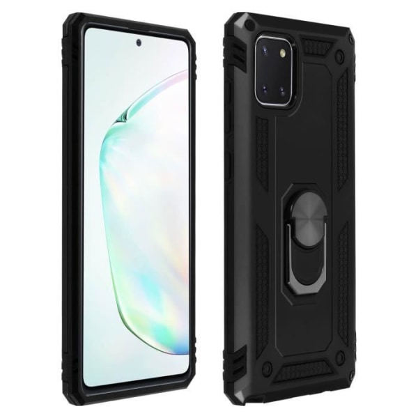 Coque - AVIZAR - Samsung Galaxy Note 10 Lite - Antichock - Bi-material - Videostöd Svart