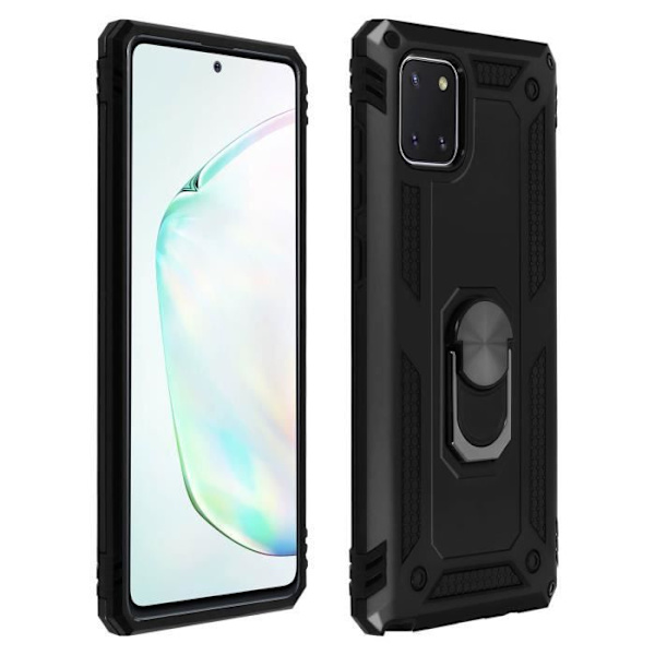Coque - AVIZAR - Samsung Galaxy Note 10 Lite - Stødabsorberende - Bi-materiale - Video Støtte Svart