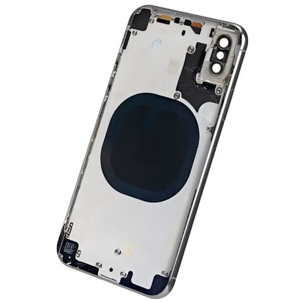 iPhone X-chassi med silver ersättningsglas på baksidan Grå