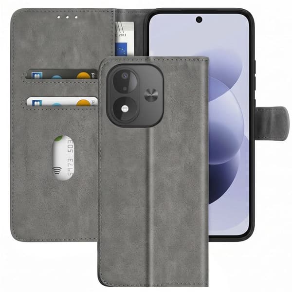 Portemonneeetui til Redmi Note 17 Serie Chesterfield med Støtte Grå Grå