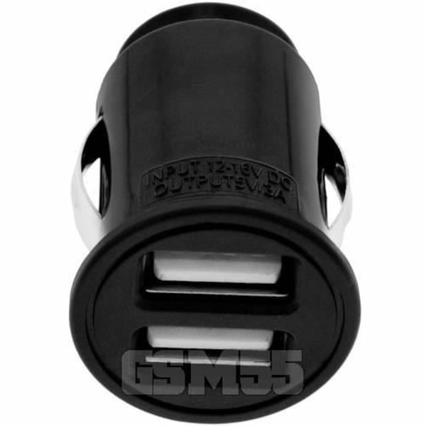Biloplader - Moxie - 2 USB-porte 1A/2A - Hurtig opladning - Samtidig opladning - 3000mAh