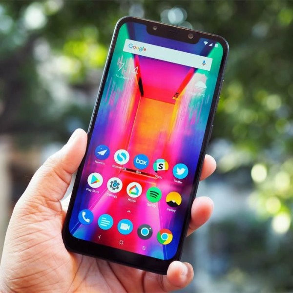LCD-skärm Pocophone F1 Komplett Block Touch-kompatibel Svart Svart