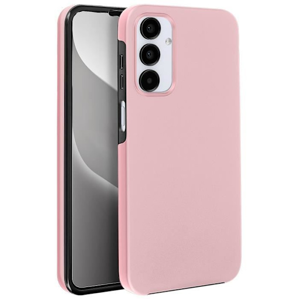AVIZAR Täyskotelo Samsung A15 -puhelimelle - Kova ja pehmeä - Samppanjanpunainen - Täysi suoja Rosa