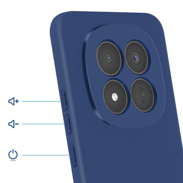 Coque Soft-Touch til Redmi Note 15 Pro Plus 5G i Anti-glid Silikone Blå Blå