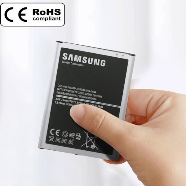 AVIZAR internt batteri för Samsung Galaxy Mega 6.3 - Kapacitet 3200mAh Svart