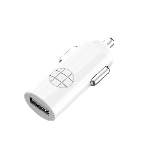 Budi - 1 USB biloplader med LED-indikator + Lightning kabel