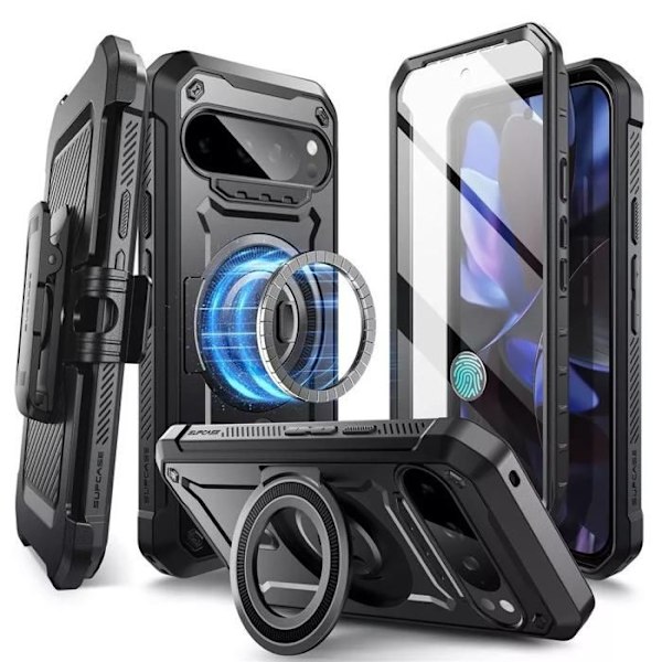 Anti-Shock Case - Supcase - Unicorn Beetle Pro Mag - Sort - MagSafe kompatibel - Militær beskyttelse