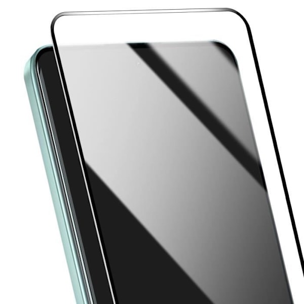 Härdat glas för Xiaomi Redmi Note 14, repbeständig, svart Svart