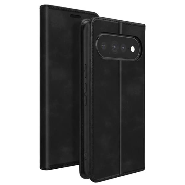 Plånboksfodral för Google Pixel 11 Pro XL Mocka Effekt med Stöd Svart Svart