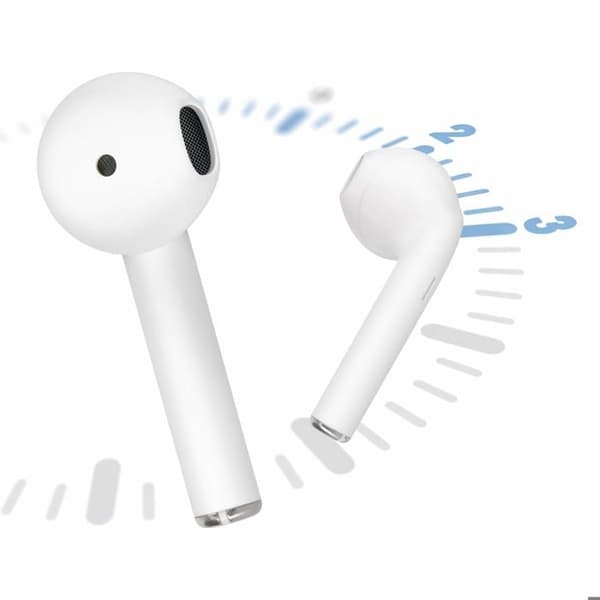 Bluetooth høretelefoner - SETTY - Trådløs model - Batteritid 12 timer - In-ear - Svedafvisende Vit