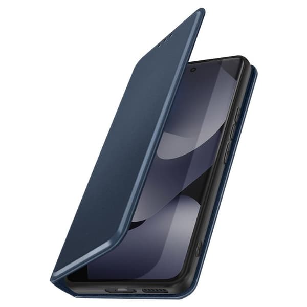 Foliofodral för Redmi Note 15 5G / 4G med kortfack och ställfunktion Mörkblå Blå