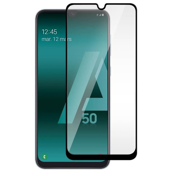 Skärmskydd - AVIZAR - Galaxy A50 - Härdat Glas - 0,3 mm - Rep resistant Svart