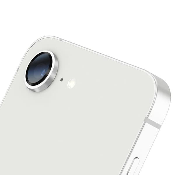 Härdat Glas Kamera för iPhone 16 Stötsäker Oförändrad Bildkvalitet Zanaé Silver Grå