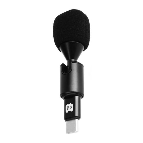 Lavalier mikrofoni USB-C monisuuntainen älypuhelimen tuulilasi Puluz Black